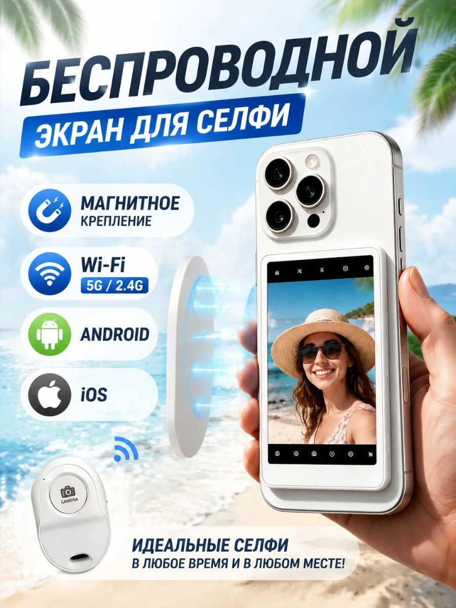 Беспроводной мини экран для селфи